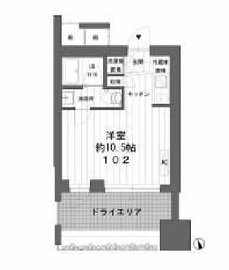 エスティメゾン四谷坂町 102 間取り図