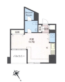 エスティメゾン麻布永坂 601 間取り図