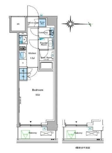 ルフォンプログレ糀谷 104 間取り図