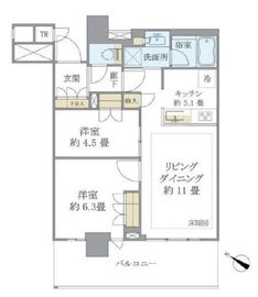 ブリリア有明シティタワー 26階 間取り図