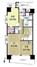 ライオンズステージ麻布 4階 間取り図