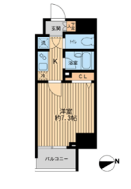 HF早稲田レジデンス 304 間取り図