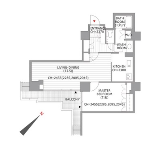 六本木ファーストプラザ 8階 間取り図