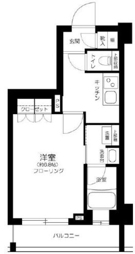 ガリシア大塚 4階 間取り図