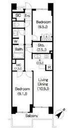 ブリリアイスト三軒茶屋 i218 間取り図