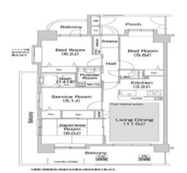 コンフォリア板橋仲宿 701 間取り図