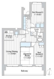 イーストパークス大島サザンスクエア 4階 間取り図