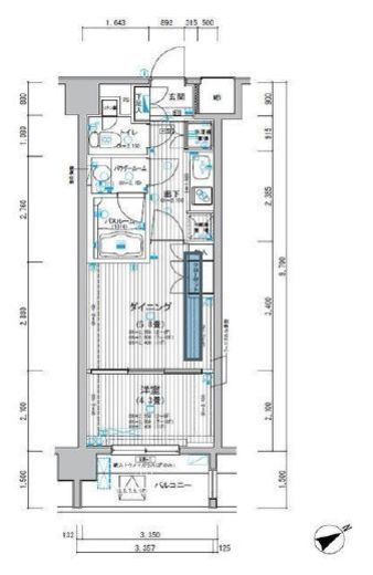 ミリアレジデンス東池袋 805 間取り図
