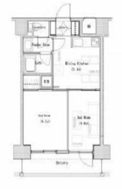 ソサエティ蔵前 802 間取り図