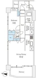 ライオンズシティ神楽坂 6階 間取り図