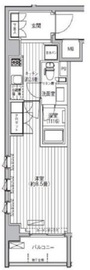 プラネソシエ大森山王 407 間取り図