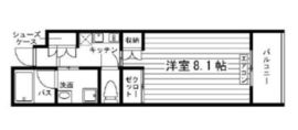 ガーデン東新宿 222 間取り図