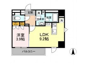 グランジット白金高輪 1002 間取り図