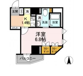 グランジット白金高輪 203 間取り図