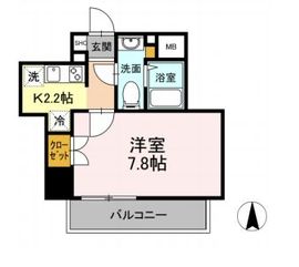 グランジット白金高輪 102 間取り図