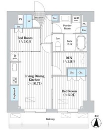 JP noie 錦糸町 (ジェーピーノイエ錦糸町) 902 間取り図
