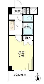 ポプラハウス 402 間取り図