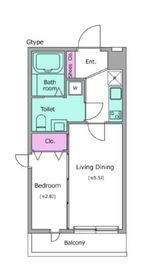 コルティーレ上北沢 302 間取り図