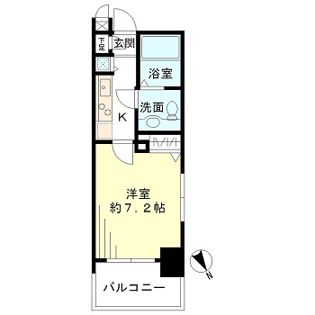 レジデンシア麻布十番 601 間取り図