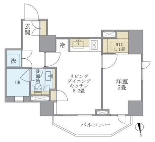アパートメンツタワー六本木 402 間取り図