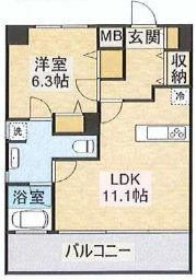 コンシェリア・デュー代々木公園 10階 間取り図