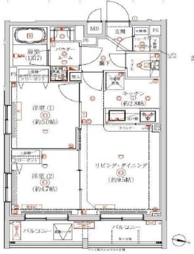 QUALITAS杉並方南町 (クオリタス杉並方南町) 4階 間取り図