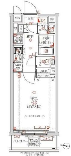 QUALITAS杉並方南町 (クオリタス杉並方南町) 2階 間取り図