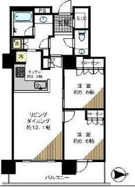 コスモポリス品川 6階 間取り図