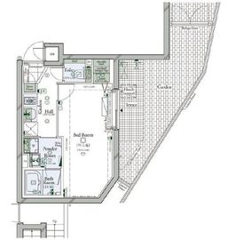 コンシェリア学芸大学ザレジデンス 1階 間取り図