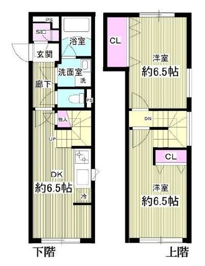 スタンズ神楽坂 5F1 間取り図