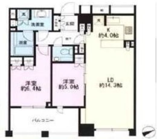 ザ・パークハウスグラン三番町 7階 間取り図