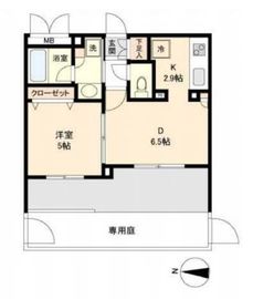 カッシア新高円寺 102 間取り図