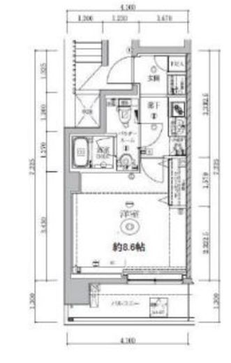 アルテシモエクラン 5階 間取り図