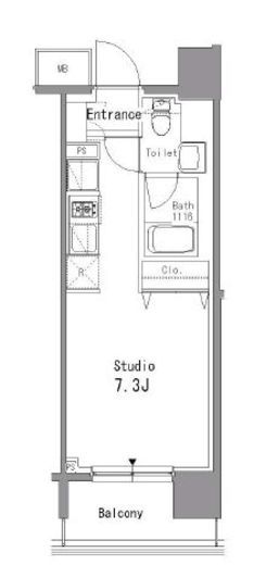 パークアクシス亀戸中央公園 603 間取り図