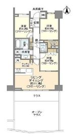 ザ・パークハウス山吹神楽坂 1階 間取り図