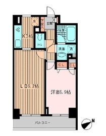 ラポール三田 804 間取り図