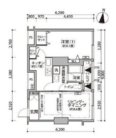 東雲キャナルコートCODAN 12-411 間取り図