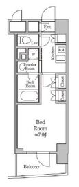 レジディア板橋 206 間取り図