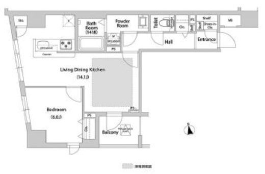 BLESS西巣鴨 608 間取り図