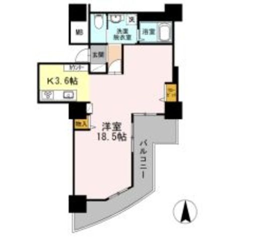 品川シーサイドビュータワー2 2404 間取り図