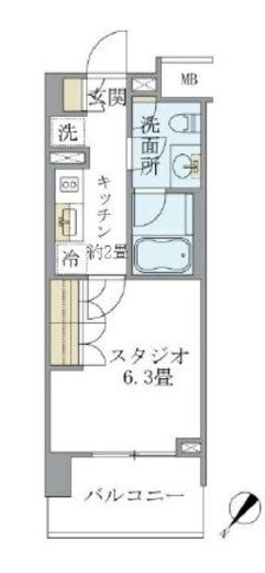 LaSante千駄木 (ラサンテ千駄木) 602 間取り図