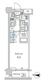 ジオエント中野弥生町 304 間取り図