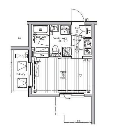 プレミアムキューブ大崎 2階 間取り図