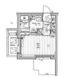 プレミアムキューブ大崎 2階 間取り図