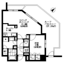 常盤松ハウス 707 間取り図