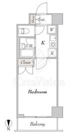 BluRock秋葉原 412 間取り図