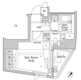 NJKマーキス表参道 1001 間取り図