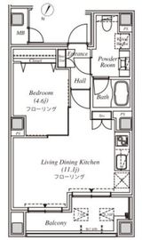 セプタス東麻布 1001 間取り図