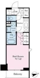 リテラス馬込 206 間取り図
