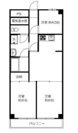 ライオンズマンション麻布十番 5階 間取り図